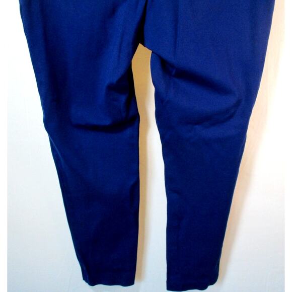 Alfani Women's Blue Mid Rise Taper Leg Stretch Zip Front Pants Size 12 - Picture 6 of 9